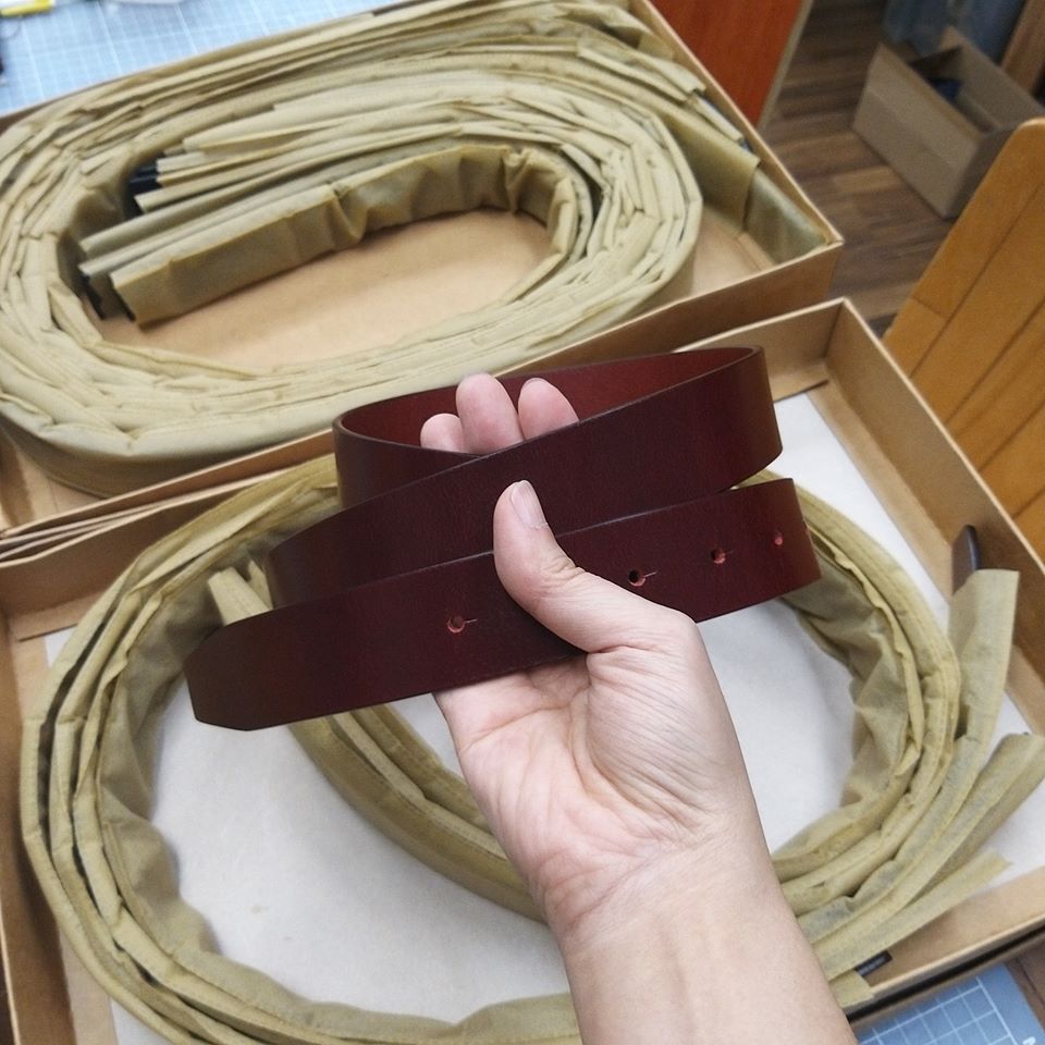 兩套優惠 $520 皮帶材料包 男裝35MM皮帶 handsbox DIY皮帶 無縫裝飾線 男裝 牛仔褲 便服