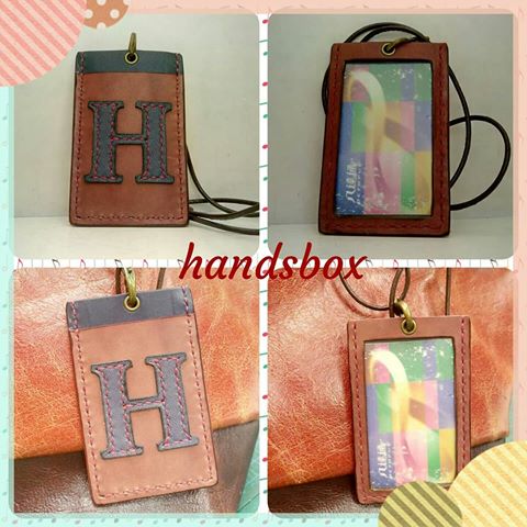 【現貨】證件套 DIY 皮革班 handsbox 皮革學堂 直式 相位 卡位 掛頸 証件套 英文字