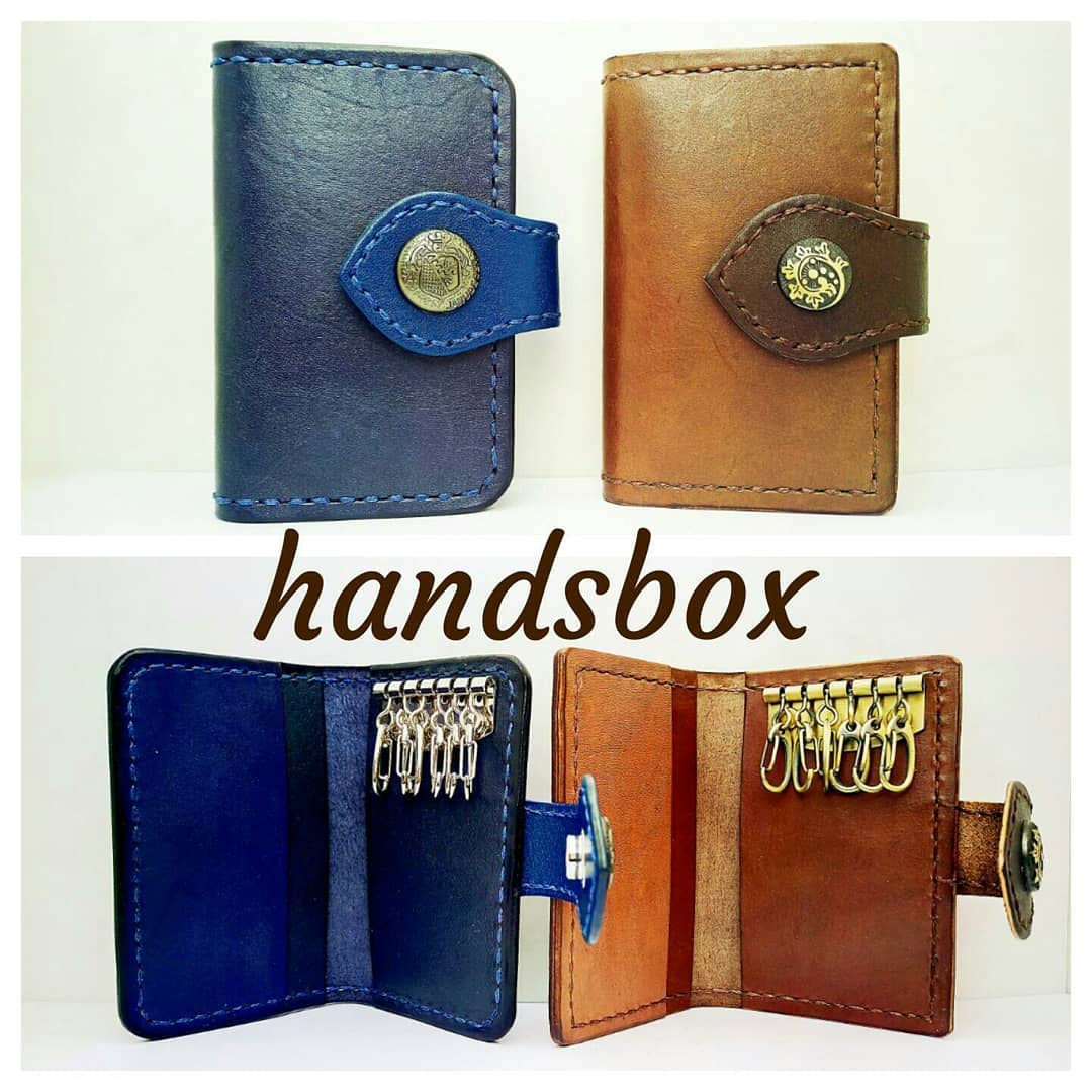 【現貨】鎖匙包 DIY 皮革班 handsbox 皮革學堂 卡位 信用卡 八達通 六匙位 喼鈕