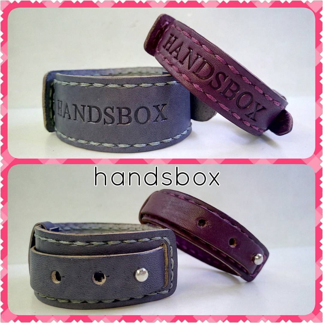 縫線手帶 DIY 皮革班 handsbox 皮革學堂 縫裝飾線 壓名 可較長短 和尚頭扣
