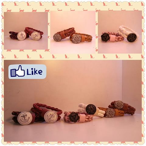 兩圈手帶 DIY 皮革班 handsbox 皮革學堂 全四股編織 金屬鈕 情侶款 hand strap
