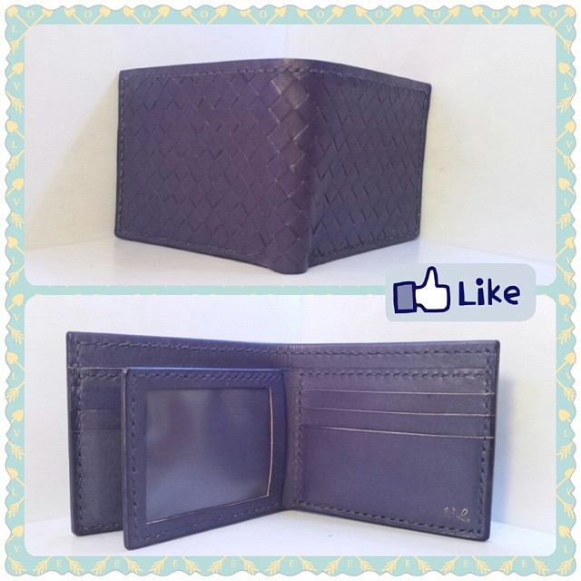 織皮面三頁短銀包 DIY 皮革班 handsbox 皮革學堂 相位 卡位 編織 BV款
